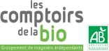 Logo Les comptoirs de la bio - distributeur de la marque Venga