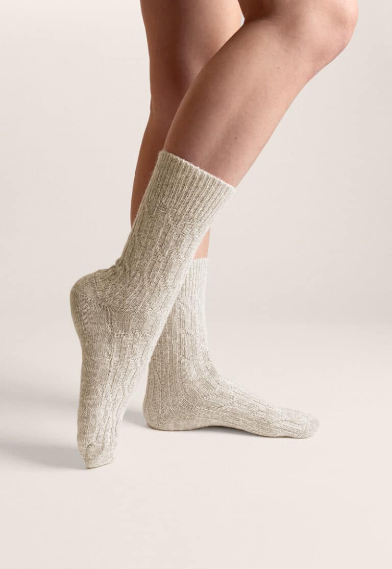 venga-chaussette-laine-beige