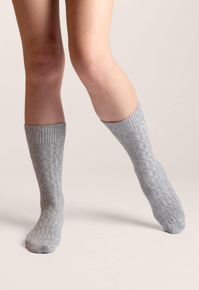 venga-chaussette-laine-gris