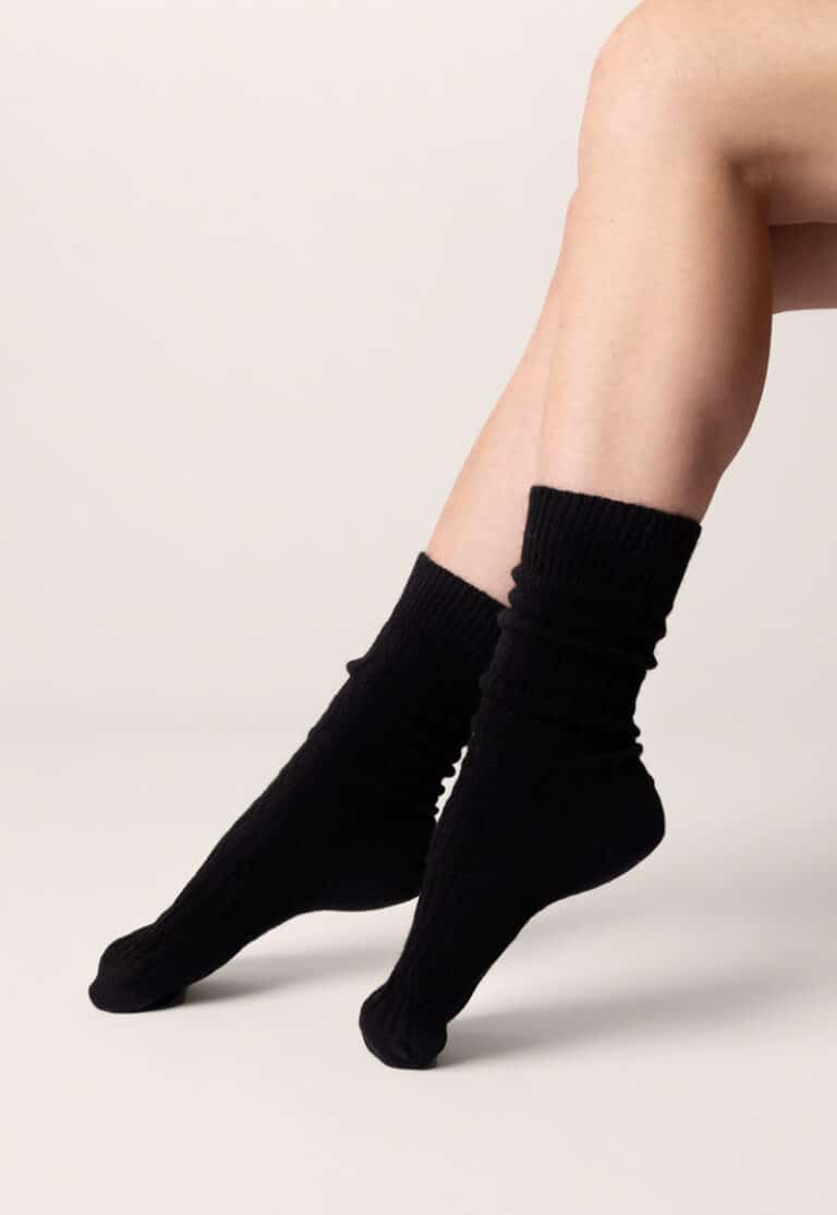 venga-chaussette-laine-noir