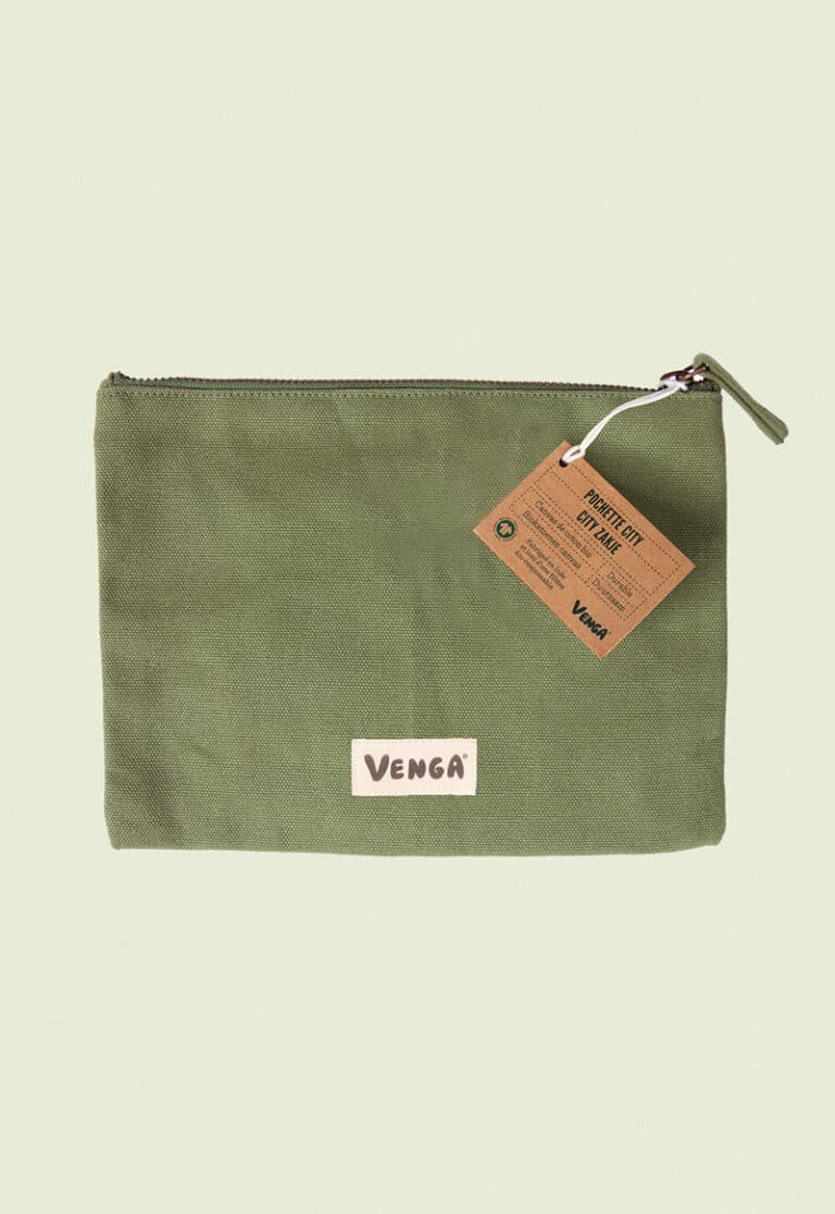 pochette city vert sauge Venga - une marque du groupe Ecodis