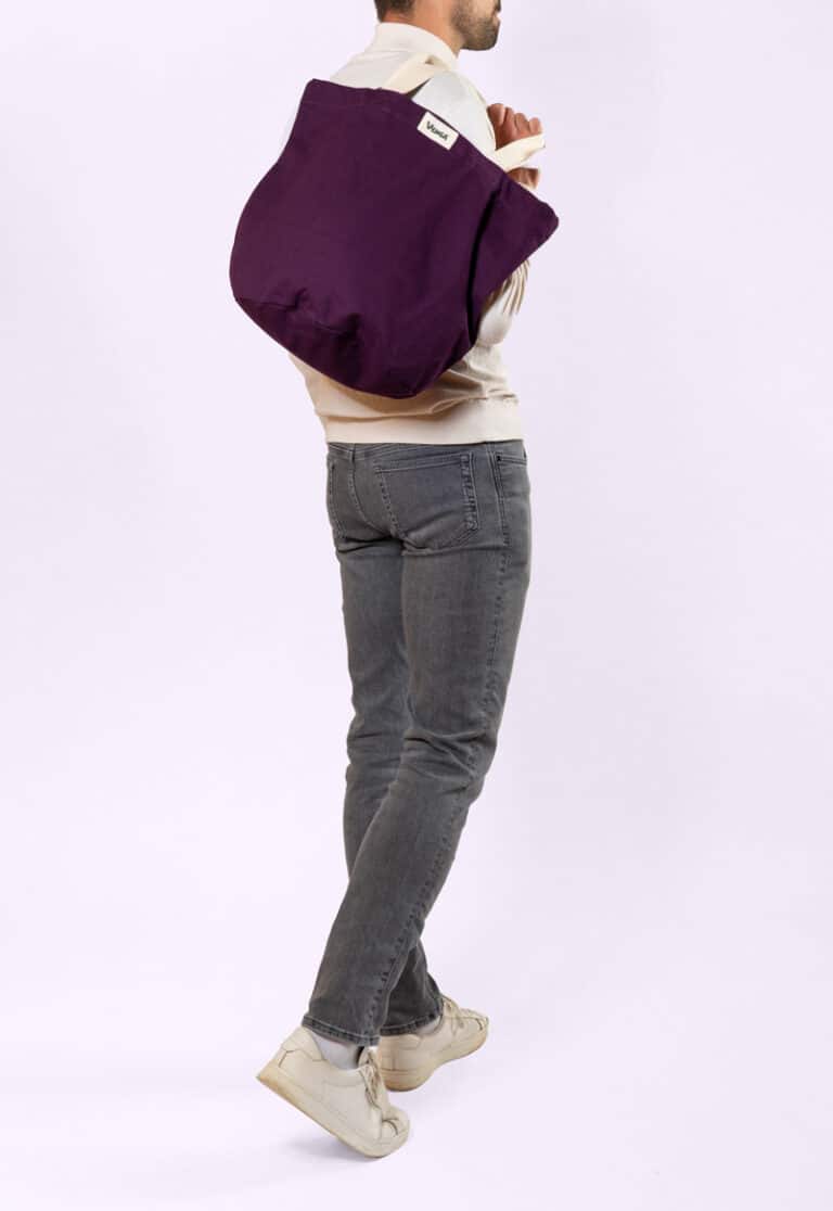 sac cabas city aubergine Venga - une marque du groupe Ecodis