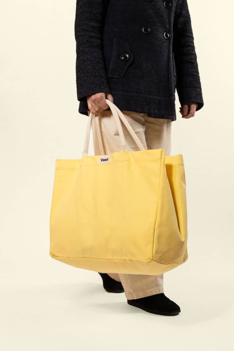 grand sac cabas jaune banane Venga - une marque du groupe Ecodis