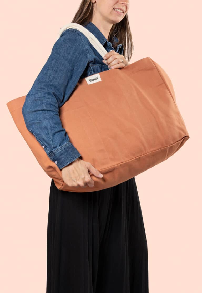 grand sac cabas terracotta Venga - une marque du groupe Ecodis
