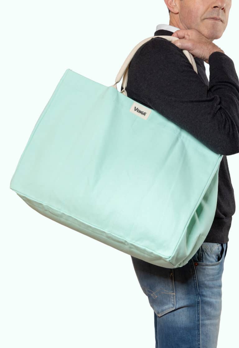 grand sac cabas vert menthe Venga - une marque du groupe Ecodis