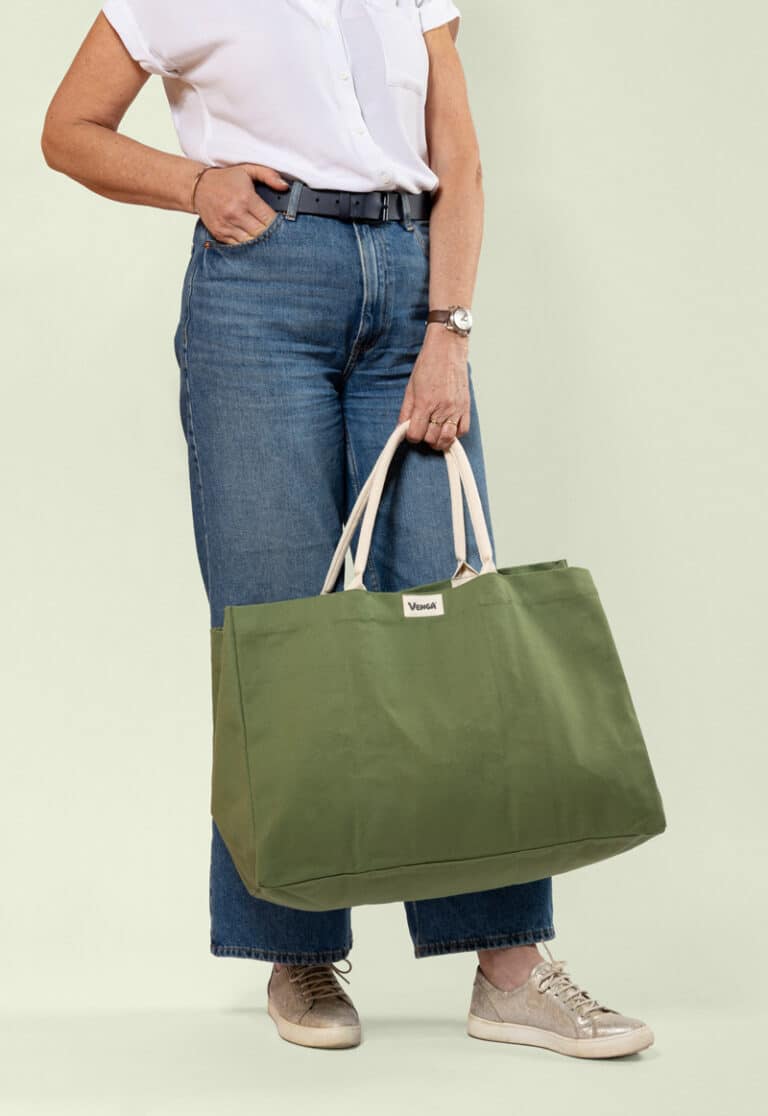 grand sac cabas vert sauge Venga - une marque du groupe Ecodis
